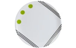 Plato De Melamina Berger Dots Verde -Mobiliario Para El Hogar 107223 592635