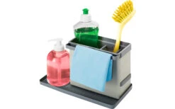 Metaltex Tidytex Organizador De Fregadero Gris Claro -Mobiliario Para El Hogar 252751 1808101 2