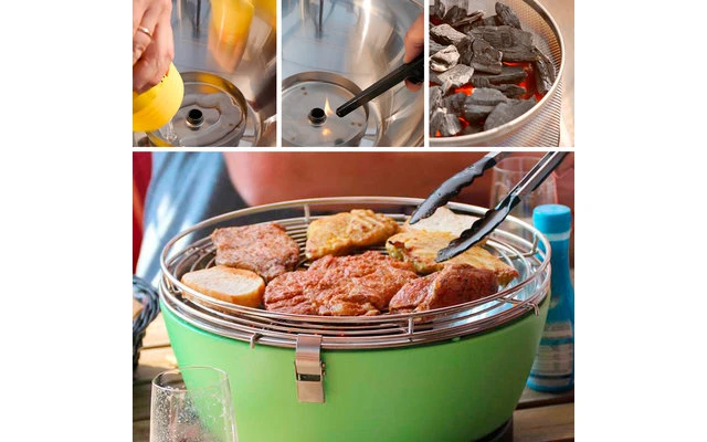 Feuerdesign Vesuvio Charcoal Grill / Table Grill Azul 5 Feuerdesign Vesuvio Charcoal Grill / Table Grill Azul - Imagen 3