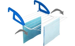 Metaltex Bries Calefacción Y Balcón Secador De Ropa Azul / Blanco -Mobiliario Para El Hogar 352244 2435093 1