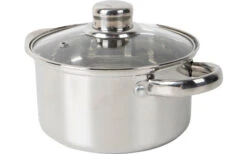 Juego De Cacerolas De Acero Inoxidable Bo-Camp Royal 3 Pcs.