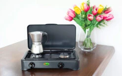 Estufa De Gas CF Parker De 2 Fuegos Con Fusible De Encendido Antracita -Mobiliario Para El Hogar 397947 2906097