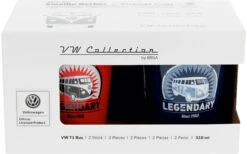 Taza Esmaltada VW Collection T1 Bus Juego De 310 Ml 2 Piezas -Mobiliario Para El Hogar 415476 2992389