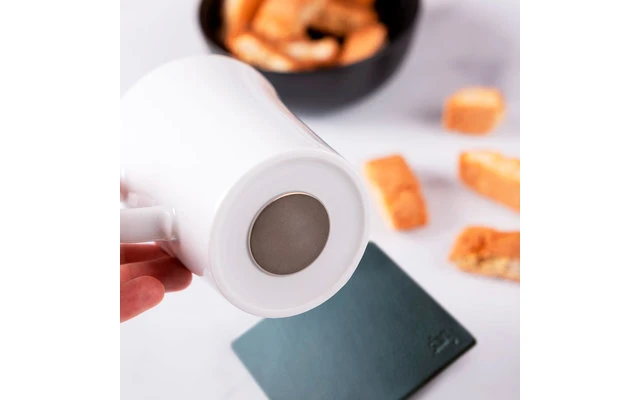 Silwy Tazas De Mango Magnético De Porcelana Incl. Almohadillas De Gel Nano De Metal 2 Piezas Posavasos Blancos 4 Silwy Tazas De Mango Magnético De Porcelana Incl. Almohadillas De Gel Nano De Metal 2 Piezas Posavasos Blancos - Imagen 2