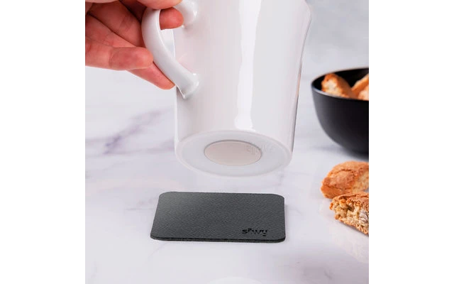 Silwy Tazas De Mango Magnético De Porcelana Incl. Almohadillas De Gel Nano De Metal 2 Piezas Posavasos Blancos 5 Silwy Tazas De Mango Magnético De Porcelana Incl. Almohadillas De Gel Nano De Metal 2 Piezas Posavasos Blancos - Imagen 3