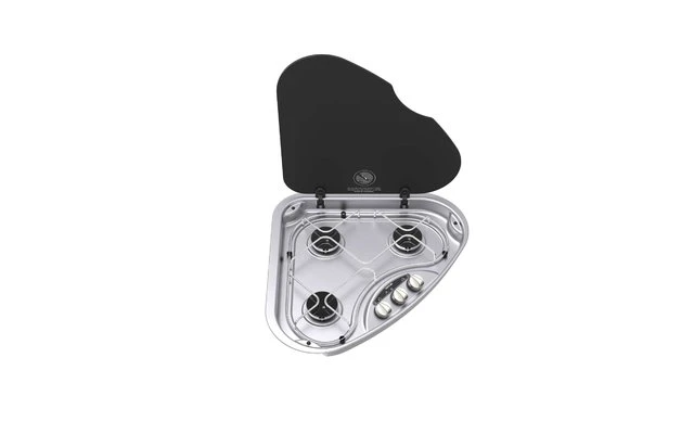 Placa De Cocción GLP Thetford Serie 330 Triangle Para Zurdos 3 Placa De Cocción GLP Thetford Serie 330 Triangle Para Zurdos