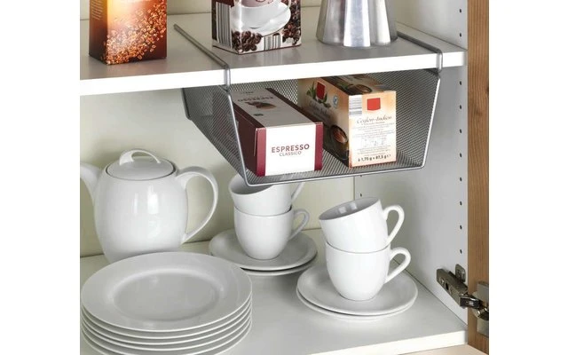 Cesta Colgante Wenko 28 X 15 X 27,5 Cm Plata 4 Cesta Colgante Wenko 28 X 15 X 27,5 Cm Plata - Imagen 2