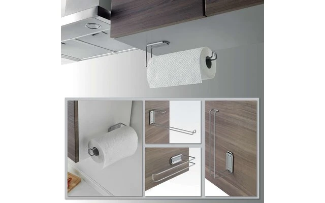 Portarrollos De Papel Metaltex Plata 3 Portarrollos De Papel Metaltex Plata