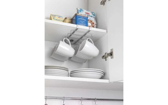 Soporte Para Tazas Y Tazas MyMug De Metaltex, Color Plata 5 Soporte Para Tazas Y Tazas MyMug De Metaltex, Color Plata - Imagen 3