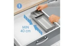 Colector De Cubiertos Metaltex Uni-Fit Gris -Mobiliario Para El Hogar 497438 3346473