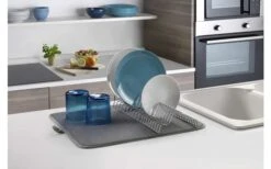 Escurridor Metaltex Dry-Tex 2 En 1 Con Tapete De Microfibra Negro -Mobiliario Para El Hogar 497453 3367490 1