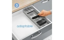 Colector De Cubiertos Metaltex Uni-Fit Gris -Mobiliario Para El Hogar 497549 3346485