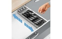 Colector De Cubiertos Metaltex Uni-Fit Gris -Mobiliario Para El Hogar 497570 3346491