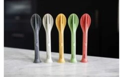 Koziol Klikk Juego De Cubiertos De Bolsillo 3 Piezas Gris Ceniza -Mobiliario Para El Hogar 502955 3431277