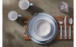 Plato Llano Mepal Flow 260 Mm Azul Marino -Mobiliario Para El Hogar 503003 3440163