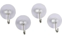 Gancho De Pared Static-Loc Wenko Blanco Juego De 4 -Mobiliario Para El Hogar 515927 3539176