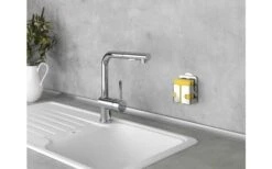 Wenko Turbo-Loc Soporte De Esponja De Acero Inoxidable, Fijación Sin Taladrar -Mobiliario Para El Hogar 516854 3543944