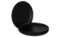 Bo-Camp Industrial Orville Plato De Desayuno 4 Piezas Negro