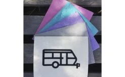 Toalla De Té Sueca Pufz Con Diseño De Caravanas, Color Turquesa