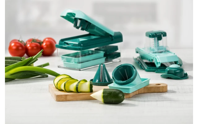 Nicer Dicer Fusion Slicer Julietti Cortadora De Verduras 16 Piezas 3 Nicer Dicer Fusion Slicer Julietti Cortadora De Verduras 16 Piezas