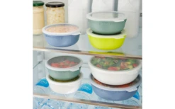 Rotho Tresa Bowl Con Tapa 0,35 Litros Verde Azul -Mobiliario Para El Hogar 597859 4320019 1