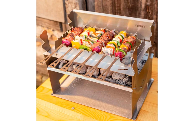 Fennek Pinchos Para Parrilla 6 Piezas Cortas 345 X 2 Mm 6 Fennek Pinchos Para Parrilla 6 Piezas Cortas 345 X 2 Mm - Imagen 4