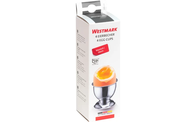 Westmark 4 Hueveras Con Pie De Acero Inoxidable 5 Westmark 4 Hueveras Con Pie De Acero Inoxidable - Imagen 3