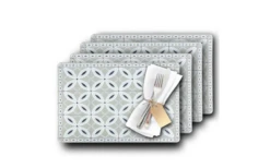 Westmark Arabesque Placemats 4 Piezas 43.5 X 28.5 Cm Azul