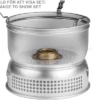 Trangia Trangiakök 27-9 UL / HA Juego De Cocina Para Camping De 3 Piezas Con Quemador Spirit 1 Gris
