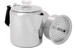 Cafetera De Acero Inoxidable GSI Para 6 Tazas Con Mango De Silicona 0,9 Litros