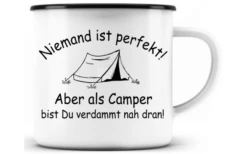 Taza De Esmalte Just Camper Nadie Es Perfecto