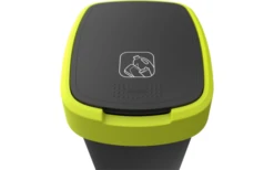 Papelera Rotho Twist Con Tapa Abatible 25 Litros Verde Muérdago