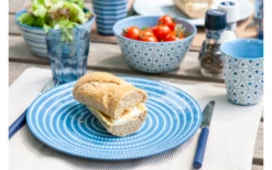 Bo-Camp Vajilla Mix&Match 16 Piezas Melamina Azul -Mobiliario Para El Hogar 692612 4704962