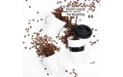 Silwy Tazas De Mango Magnético De Porcelana CAMPING Juego De 2 Incl. Almohadillas De Metal Nano Gel NEGRO -Mobiliario Para El Hogar 706496 4793555