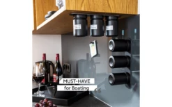 Vasos Magnéticos Silwy Delicatessen ALL BLACK (192 Ml) Juego De 3 Incl. Barra De Metal -Mobiliario Para El Hogar 706742 4793213 1