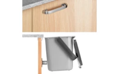 Papelera Metaltex Gris -Mobiliario Para El Hogar 737120 4966172 1