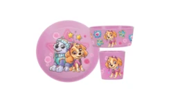 Koziol Connect Vajilla Paw Patrol 3 Piezas Rosa -Mobiliario Para El Hogar 751991 5019119