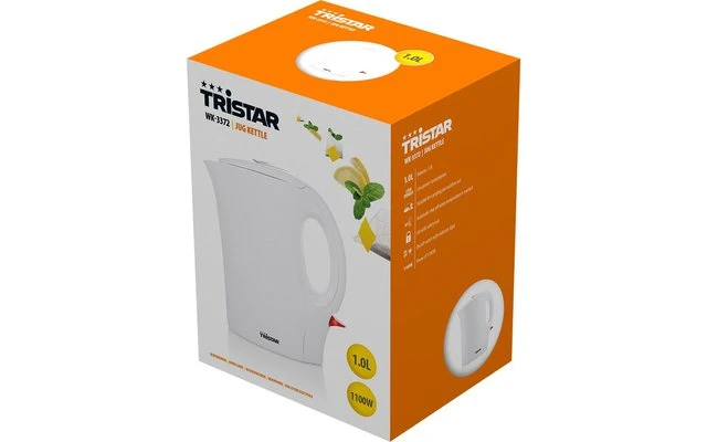 Hervidor Eléctrico Tristar WK-3372 230 V 1 Litro 4 Hervidor Eléctrico Tristar WK-3372 230 V 1 Litro - Imagen 2